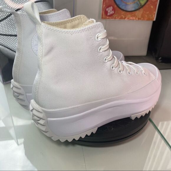 🆕 Converse	Run Star Hike High 'Triple White' - Mens Sizes - Picture 5 of 15